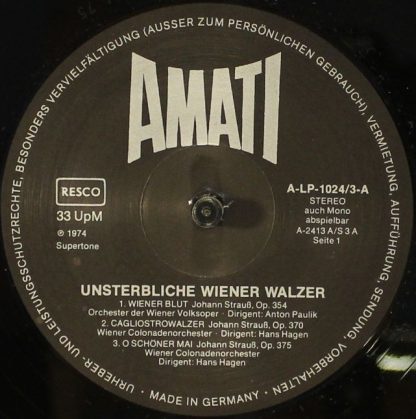 Amati A-LP-1024/1-4 - Unsterbliche Wiener Walzer - Image 6