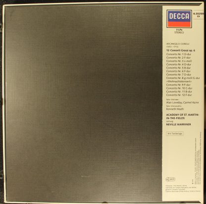 DECCA 6.35259 EX - 12 Concerti Grossi Op. 6 (Mit Dem »Weihnachts - Image 2
