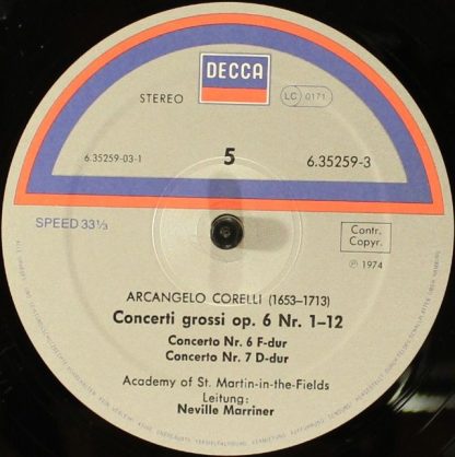 DECCA 6.35259 EX - 12 Concerti Grossi Op. 6 (Mit Dem »Weihnachts - Image 5