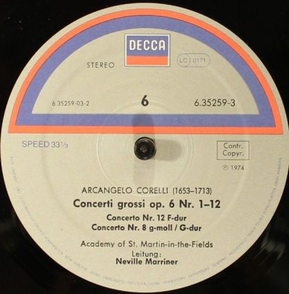 DECCA 6.35259 EX - 12 Concerti Grossi Op. 6 (Mit Dem »Weihnachts - Image 6