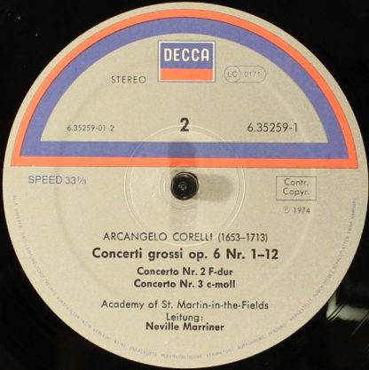 DECCA 6.35259 EX - 12 Concerti Grossi Op. 6 (Mit Dem »Weihnachts - Image 7