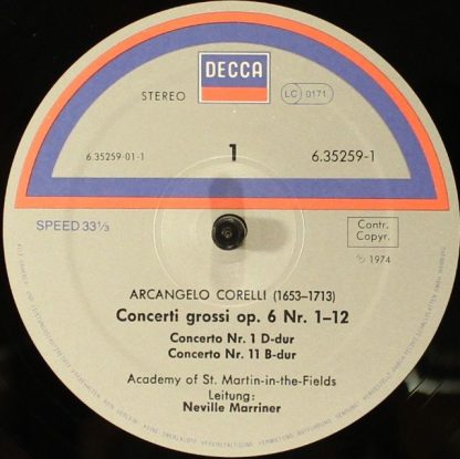 DECCA 6.35259 EX - 12 Concerti Grossi Op. 6 (Mit Dem »Weihnachts - Image 8