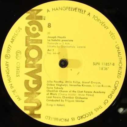 Hungaroton SLPX 11854-57 - Joseph Haydn: La fedeltà premiata - Image 10