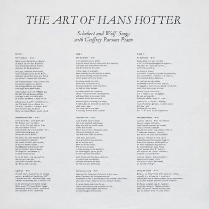 DECCA SXL 6625 - The Art Of Hans Hotter - Image 5