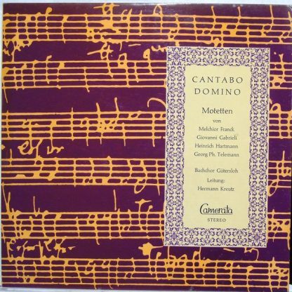 Camerata (2) CMS 30047 - Cantabo Domino , Motetten