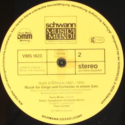 Schwann Musica Mundi VMS 1623 - "Liebeszauber" Für Bariton Und O - Image 5