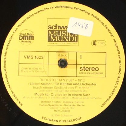 Schwann Musica Mundi VMS 1623 - "Liebeszauber" Für Bariton Und O - Image 6