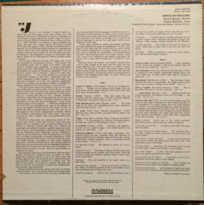 RCA Victor Red Seal LSC-3018 - Songs Of Poulenc - Image 4