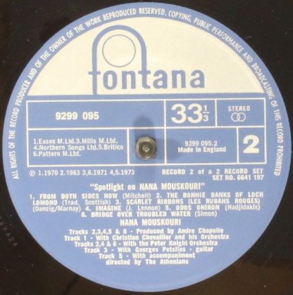 Fontana 6641 197 - Spotlight On Nana Mouskouri - Image 6