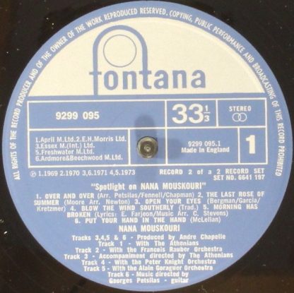 Fontana 6641 197 - Spotlight On Nana Mouskouri - Image 7