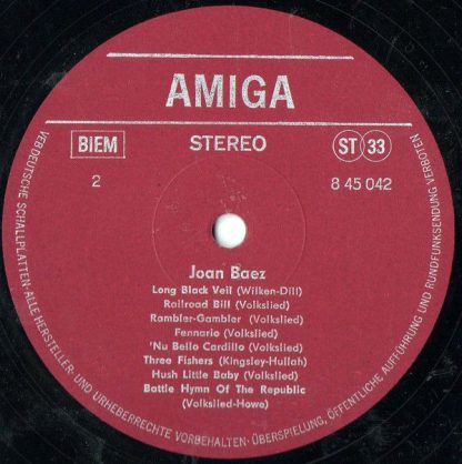 Amiga 8 45 042 - Joan Baez - Image 4