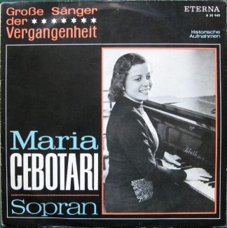 Eterna 8 20 945 - Maria Cebotari, Sopran