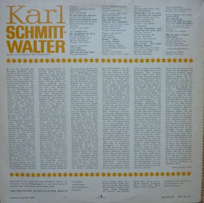 Eterna 8 21 098 - Karl Schmitt-Walter - Bariton - Image 2