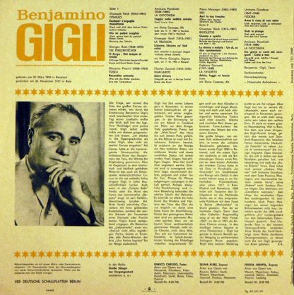 Eterna 8 20 757 - Benjamino Gigli - Tenor - Image 2