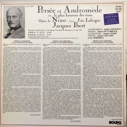Bourg Records BG 3002 - Persée Et Andromède Ou Le Plus Heureux D - Image 2