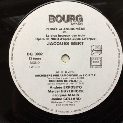 Bourg Records BG 3002 - Persée Et Andromède Ou Le Plus Heureux D - Image 4