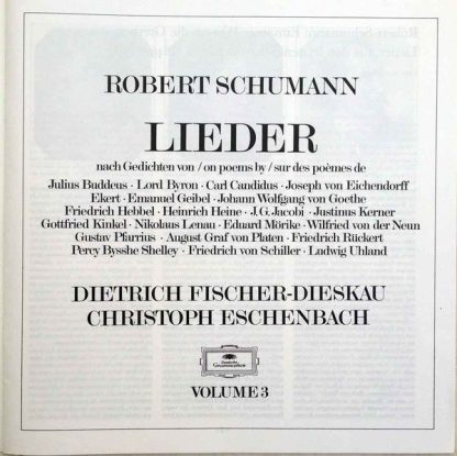 Deutsche Grammophon 2740 200 - Lieder Volume 3 - Nach Gedichten - Image 4