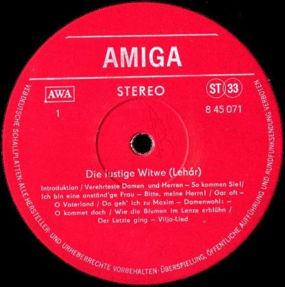 Amiga 8 45 071 - Die Lustige Witwe  (Querschnitt) - Image 2