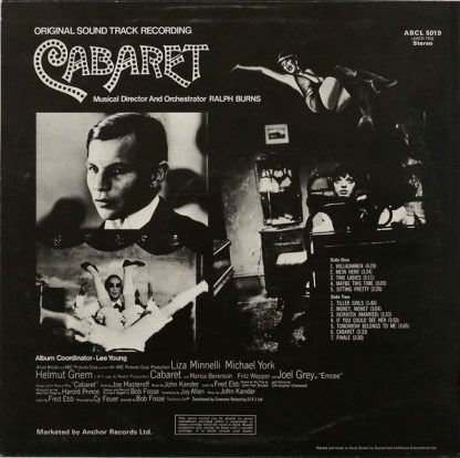 ABC Records ABCL 5019 - Cabaret - Original Sound Track Recording - Image 2