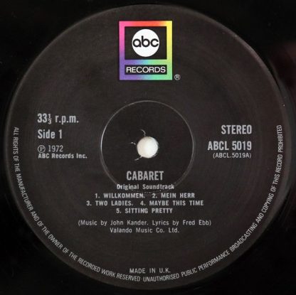 ABC Records ABCL 5019 - Cabaret - Original Sound Track Recording - Image 3