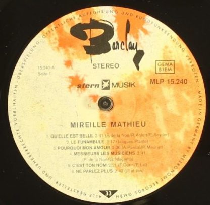 Barclay MLP 15.240 - Mireille Mathieu - Image 3