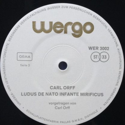 WERGO WER 3002 - Ludus De Nato Infante Mirificus - Ein Weihnacht - Image 5