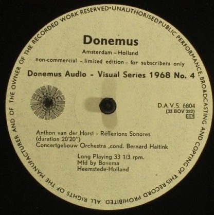 Donemus DAVS 6804 - Symphony No. 1 / Garlands Of Music / Réflexi - Image 5