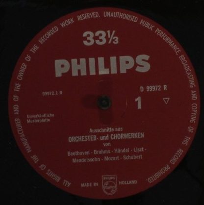 Philips D 99 972 R - Meisterwerke - Festkonzerte (Eine Serie Kla - Image 3