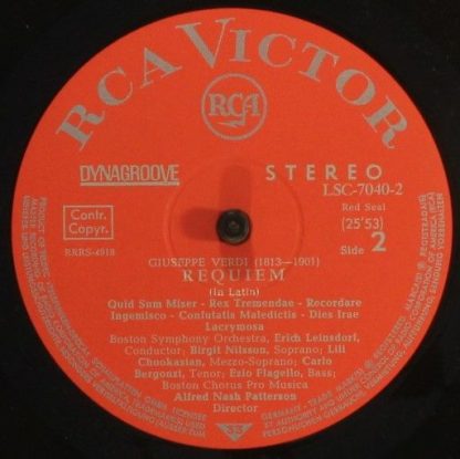 RCA Victor Red Seal LSC-7040 - Verdi - Requiem - Image 5