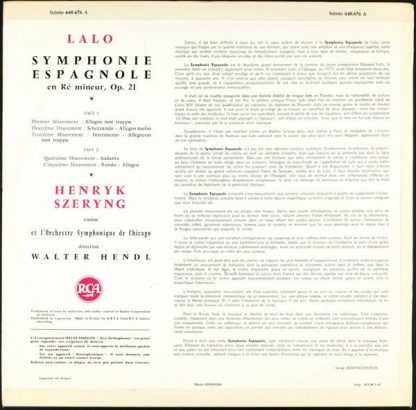 RCA Victrola 640.676 A - Symphony Espagnole - Image 2