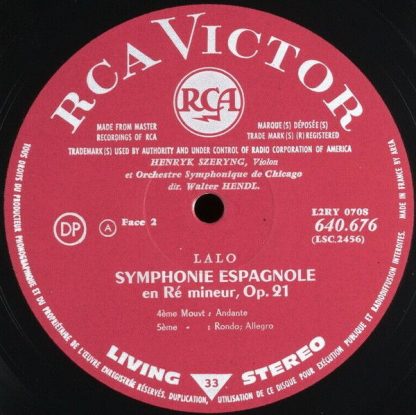 RCA Victrola 640.676 A - Symphony Espagnole - Image 4