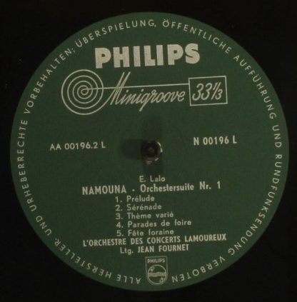 Philips N 00196 L - Ouverture "Le Roi D'Ys" · Rapsodie Norvégien - Image 3