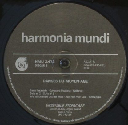 Harmonia Mundi HM 2.472 - Danses Du Moyen-Age - Image 6