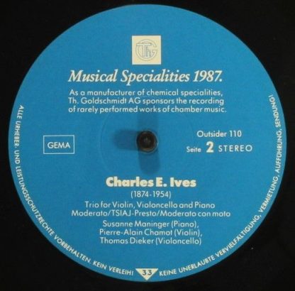 THG Outsider 110 - Musikalische Spezialitäten 1987 - Unternehmer - Image 6