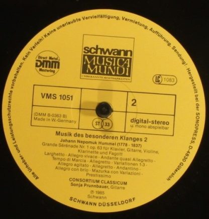 Schwann Musica Mundi VMS 1051 - Les Adieux De Troubadours / La S - Image 4