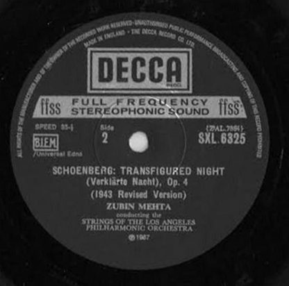 DECCA SXL 6325 - Verklärte Nacht (Op.4) / The Poem Of Ecstasy - Image 3