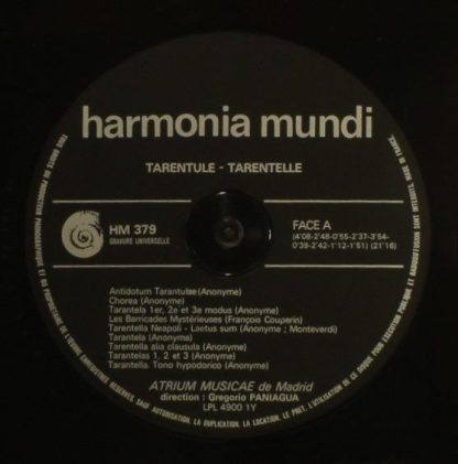 Harmonia Mundi HM 379 - Tarentule-Tarentelle - Image 5
