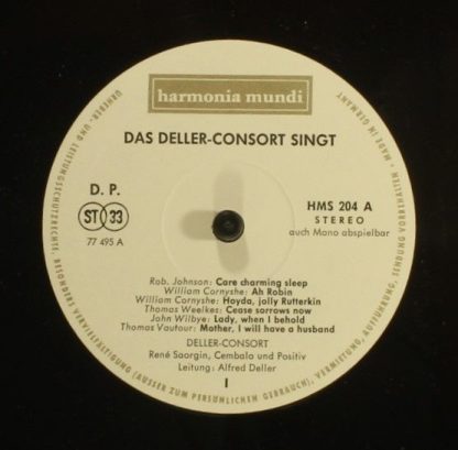 Harmonia Mundi HMS 204 - Madrigale & Chansons - Image 3