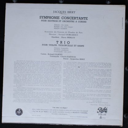 Pathé DTX 167 - Symphonie Concertante Pour Hautbois Et Archestre - Image 2
