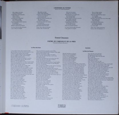 La Voix De Son Maître 2 C 069-02963 - Chausson : Poeme de L'amou - Image 6