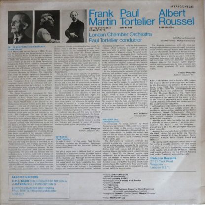 Unicorn Records (3) UNS 233 - Petite Symphonie Concertante / Off - Image 2