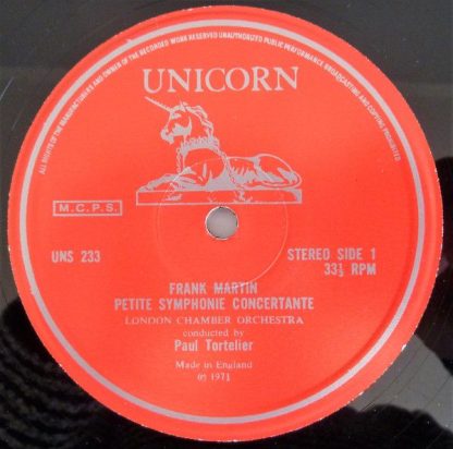 Unicorn Records (3) UNS 233 - Petite Symphonie Concertante / Off - Image 3