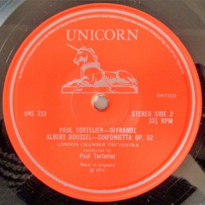 Unicorn Records (3) UNS 233 - Petite Symphonie Concertante / Off - Image 4