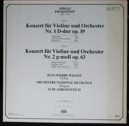 Bellaphon 680⋅27⋅007 - Konzerte Für Violine Und Orchester Nr. 1 - Image 4