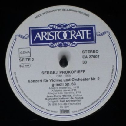 Bellaphon 680⋅27⋅007 - Konzerte Für Violine Und Orchester Nr. 1 - Image 6