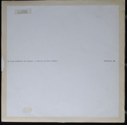 Le Club Français Du Disque 312 - Madrigali - Image 2