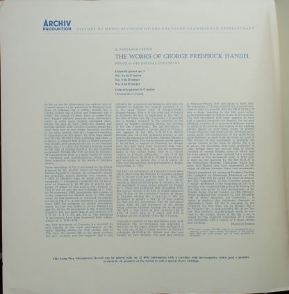 Archiv Produktion 14240 APM - Concerto Grosso op.3 (II) / Concer - Image 2