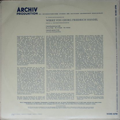 Archiv Produktion 14240 APM - Concerto Grosso op.3 (II) / Concer - Image 6