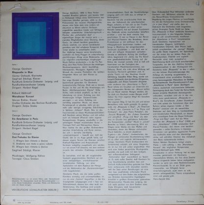 Amiga 8 45 056 - Rhapsodie In Blue / Ein Amerikaner In Paris / W - Image 2
