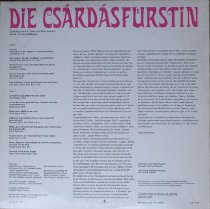 Amiga 8 45 090 - Die Csárdásfürstin - Image 2